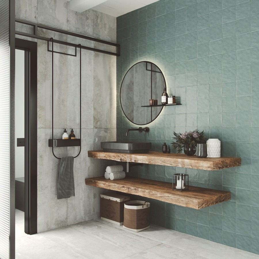 modern rustic industrial styl wnętrza