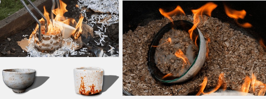 stara metoda wypalania wzoru na ceramice 