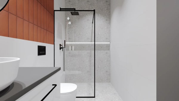minimalistyczna łazienka 