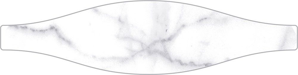 Shaped Marble Wave Carrara Gloss 7,5x30