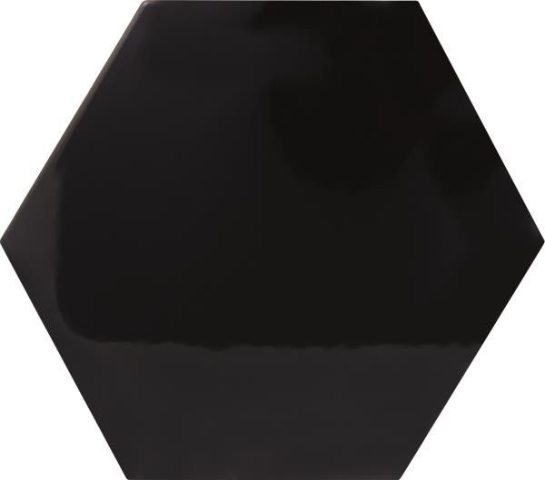 Hexagono Negro Brillo 17x15