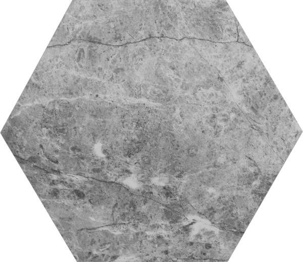Marmol Hexagono Gris Perla 14x16,3