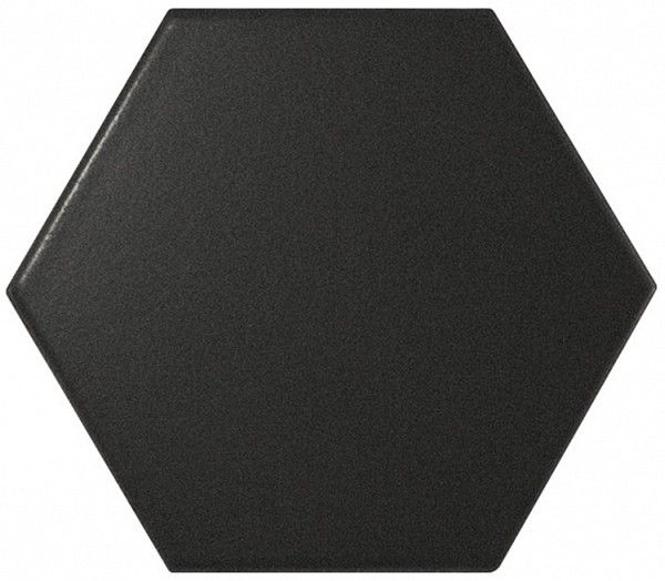 Scale Hexagon Black Matt 12,4x10,7