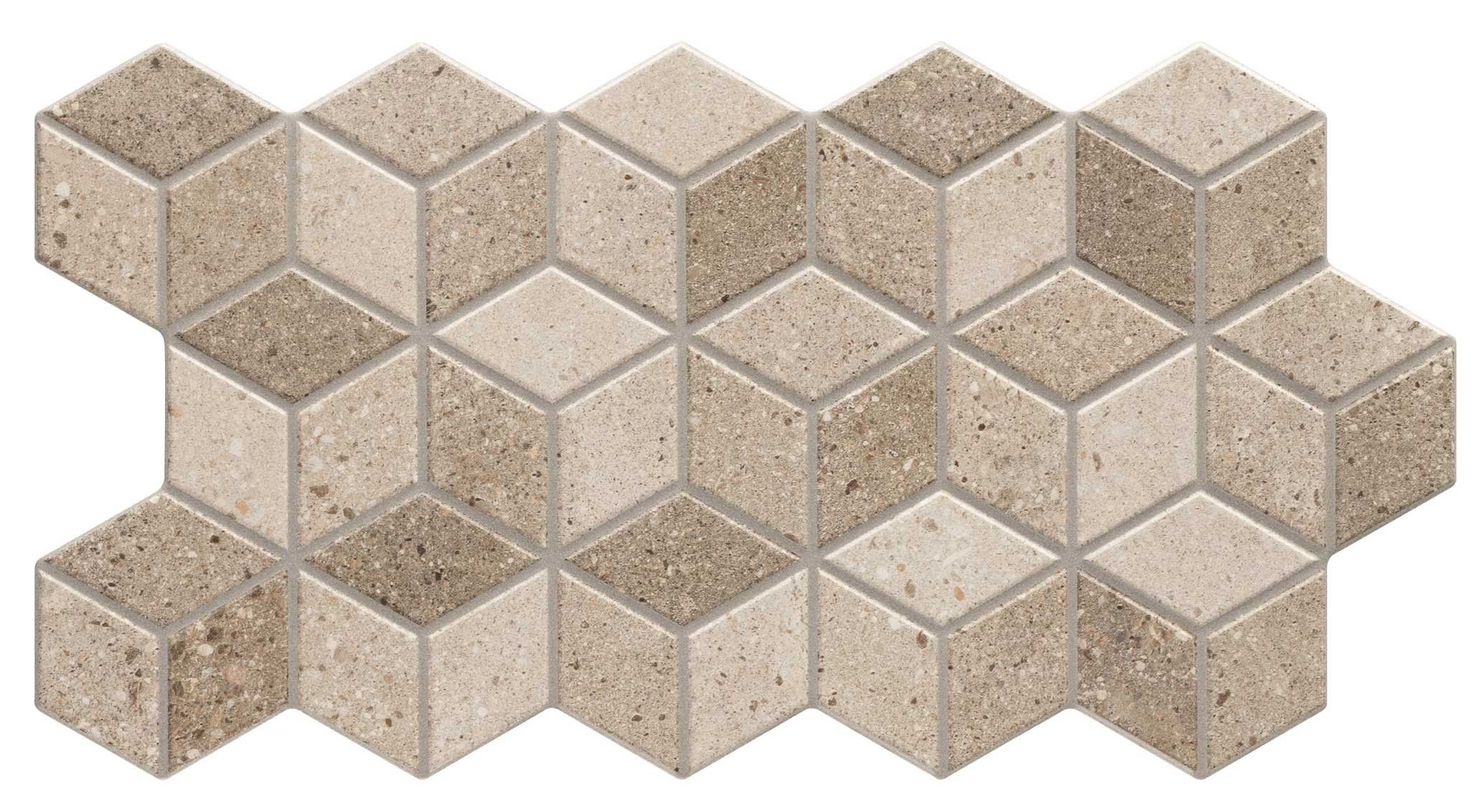 Rhombus Stone Taupe 26,5x51