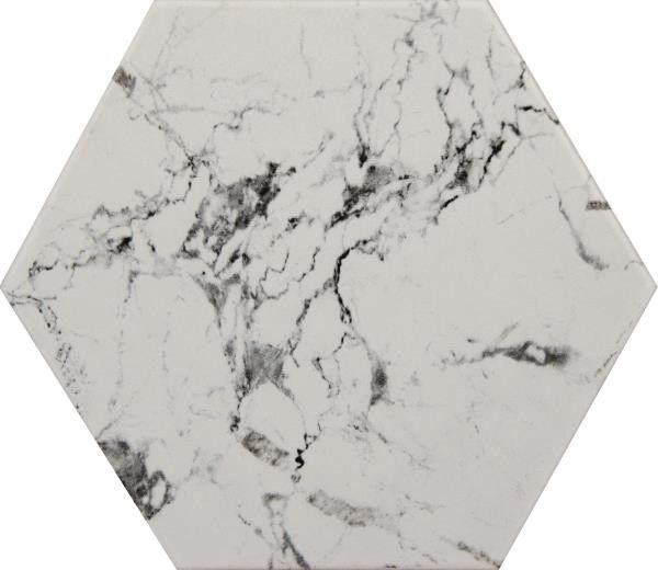 Marmol Hexagono Carrara 14x16,3