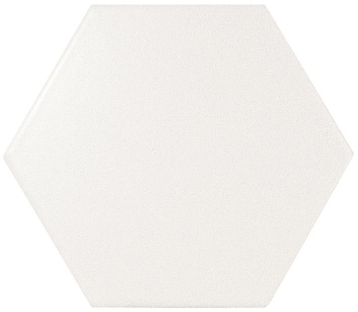 Scale Hexagon White Matt 12,4x10,7
