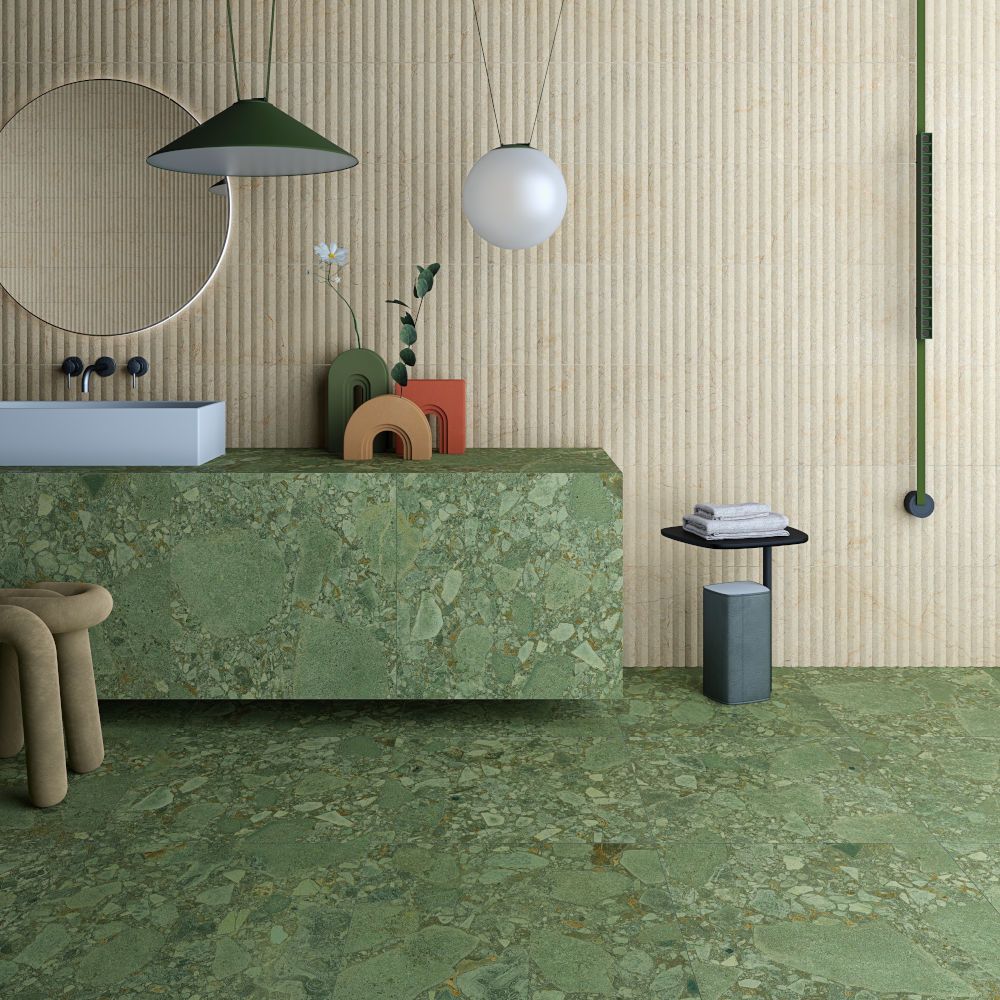 Green-R Giada 60x120 zielone prostokątne płytki podłogowe z