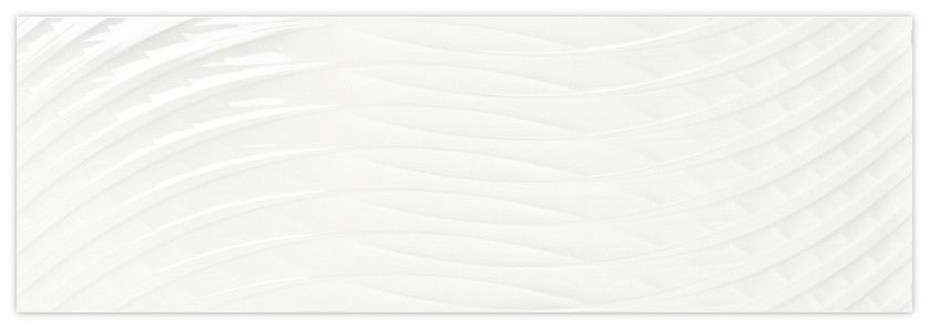 Blanco Curve White Gloss Rect. 33,3x100