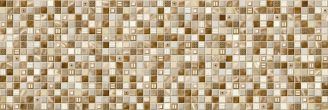 Glass Marron Glossy 25x75