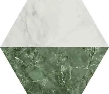 Marmi Hex Decor Bianco Verde 15x17,3
