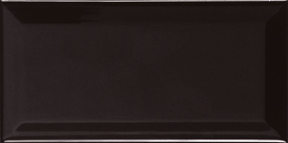Biselado Negro Brillo 7,5x15