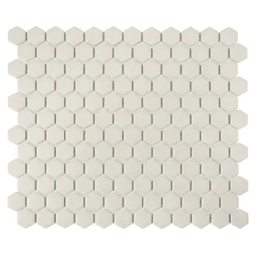 Mini Hexagon White matt 26x30