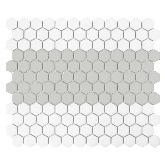 Mini Hexagon Stripe 1.A matt 26x30