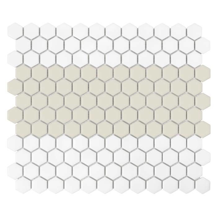 Mini Hexagon Stripe 1.C matt 26x30